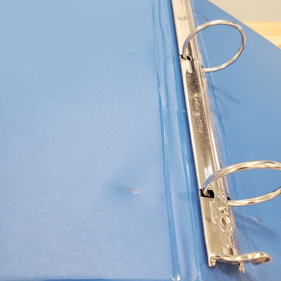 VINTAGE TRAPPER KEEPER BLUE THREE RING BINDER - Picture 6 of 11